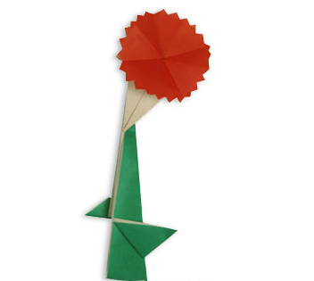 母親節手工：簡易康乃馨折紙制作方法