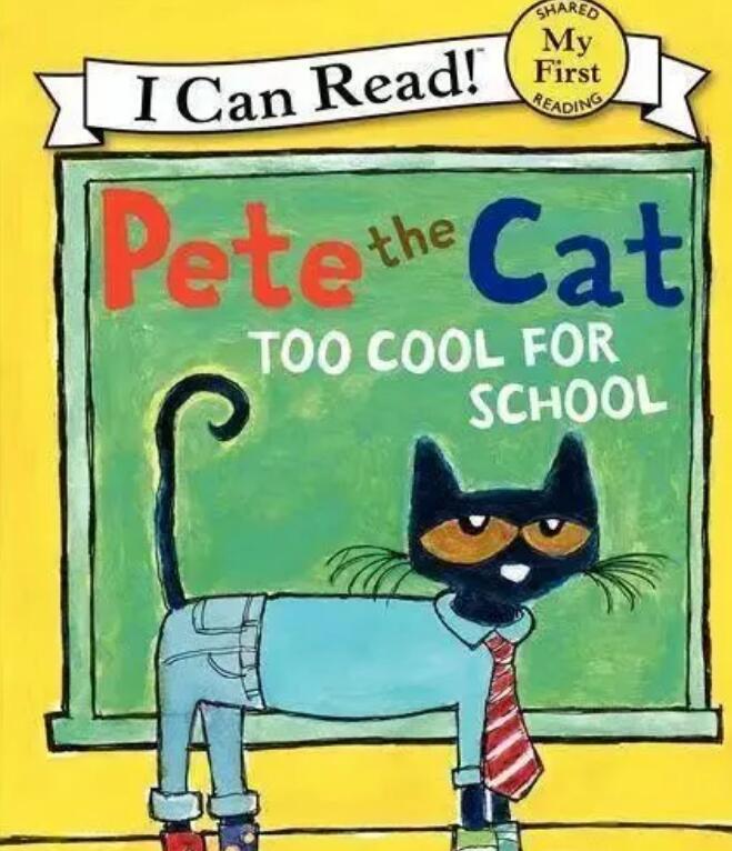 《Pete the Cat Too Cool for School》英文繪本pdf資源免費(fèi)下載