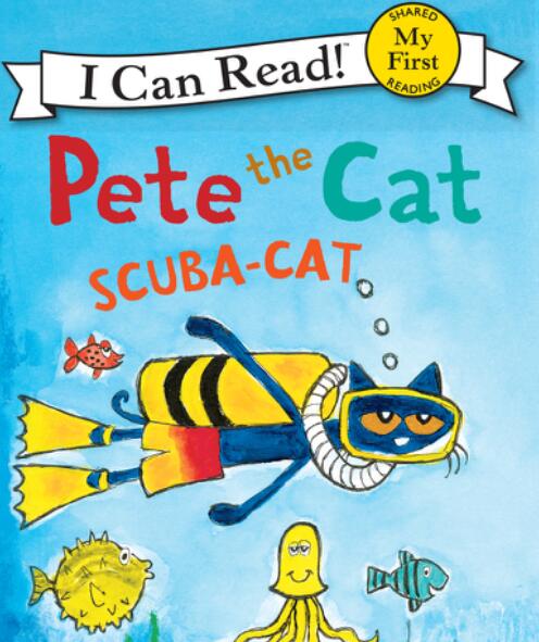《Pete the Cat:Scuba-Cat》英文繪本pdf資源免費下載