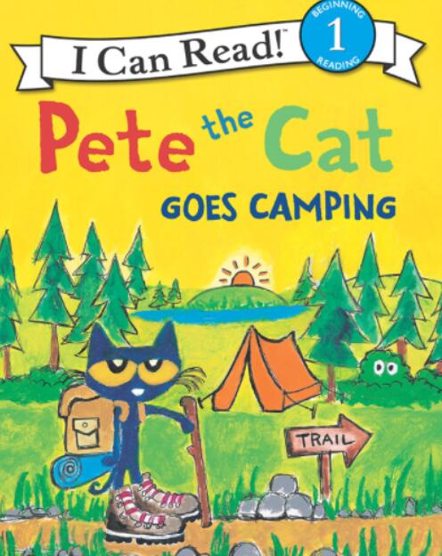 《Pete the Cat Goes Camping》英文繪本pdf資源免費下載
