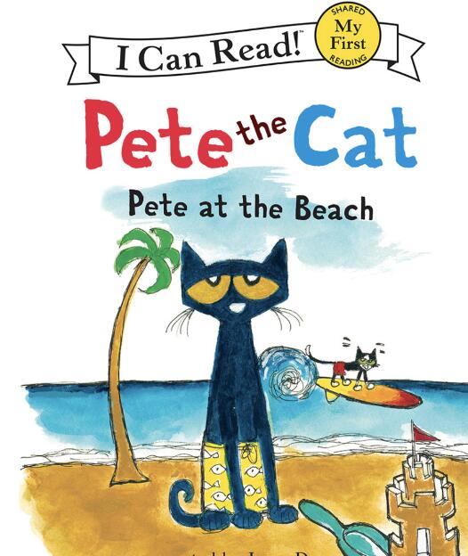 《Pete The Cat At The Beach》英文繪本pdf資源免費下載