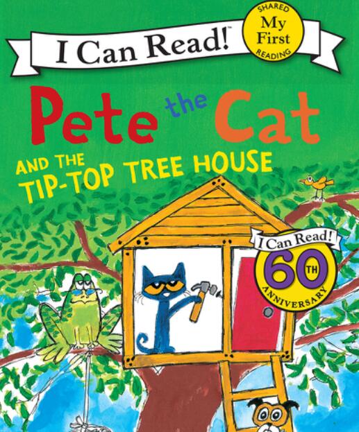 《Pete the Cat and the Tip-Top Tree House》英文繪本pdf資源免費下載