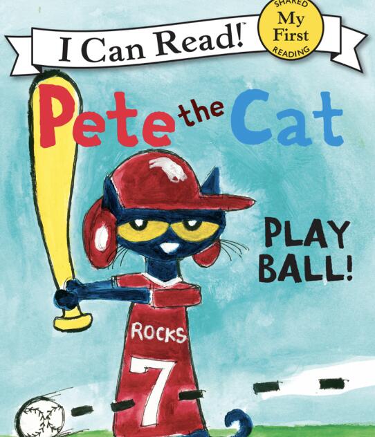 《Pete the Cat Play Ball》英文繪本pdf資源免費下載