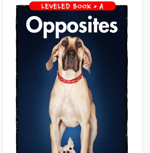 《Opposites》RAZ分級英語繪本pdf資源免費下載