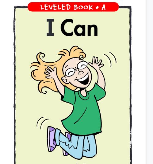 《I can》RAZ分級英語繪本故事pdf資源免費下載