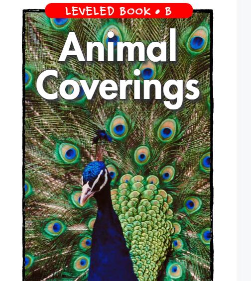 《Animal Coverings》RAZ分級英語繪本pdf資源免費下載