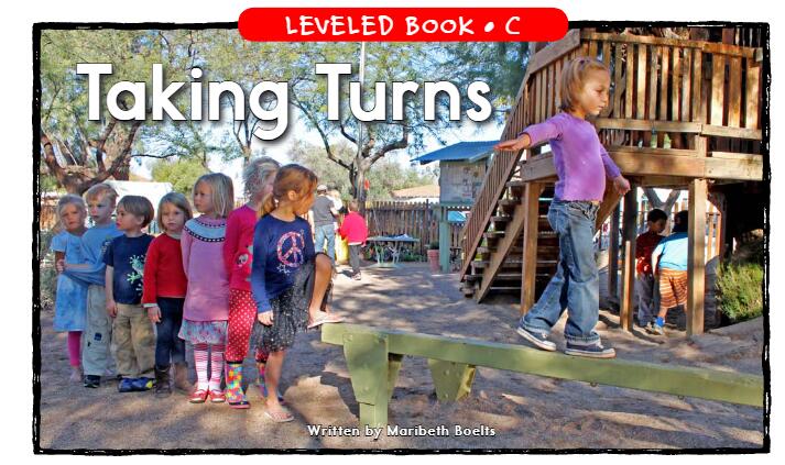 《Taking Turns》RAZ分級繪本pdf資源免費下載