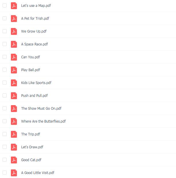 加州分級閱讀書G1級76本pdf資源百度網盤免費下載