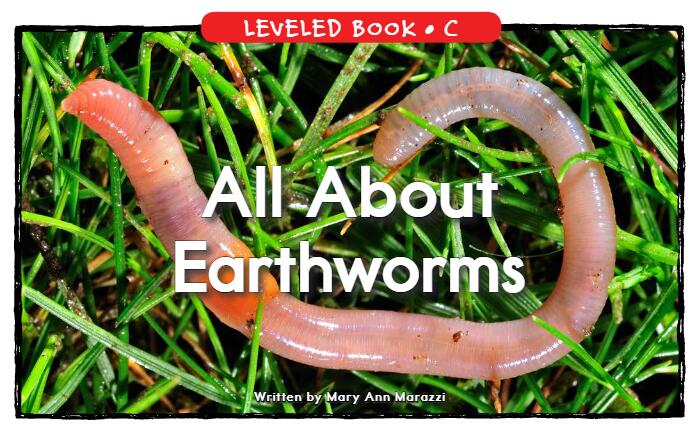 《All About Earthworms》RAZ分級繪本pdf資源免費下載