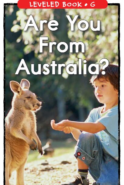 《Are You From Australia》RAZ分級繪本paf資源免費下載