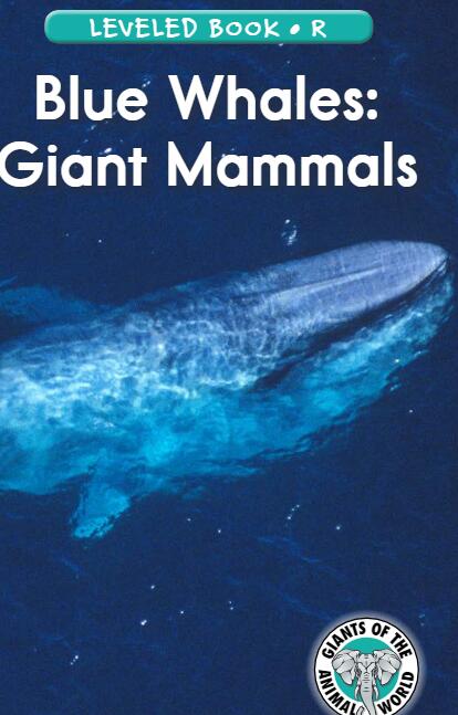 《Blue Whales: Giant Mammals》RAZ分級繪本pdf資源免費下載