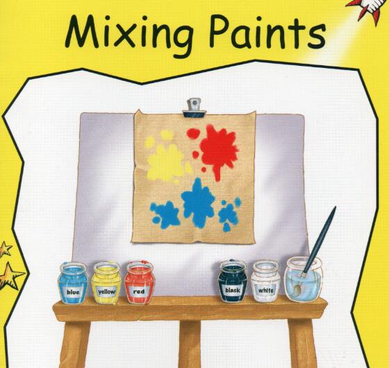 《Mixing Paints》紅火箭分級繪本pdf資源免費下載