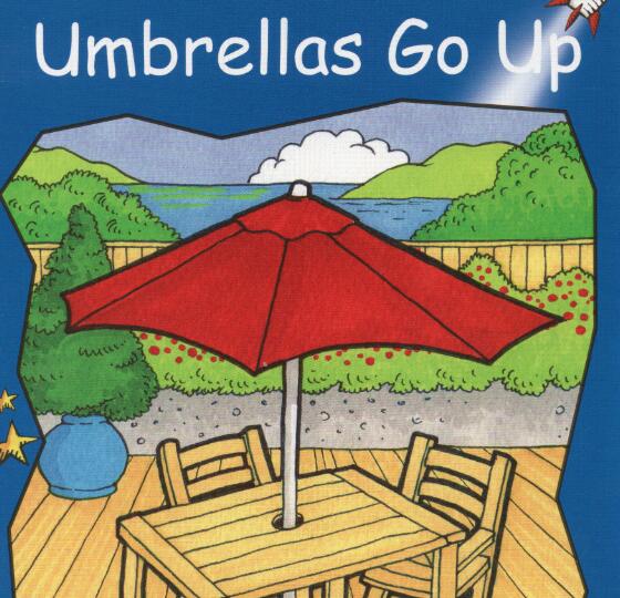《Umbrellas Go Up》紅火箭分級(jí)繪本pdf資源免費(fèi)下載