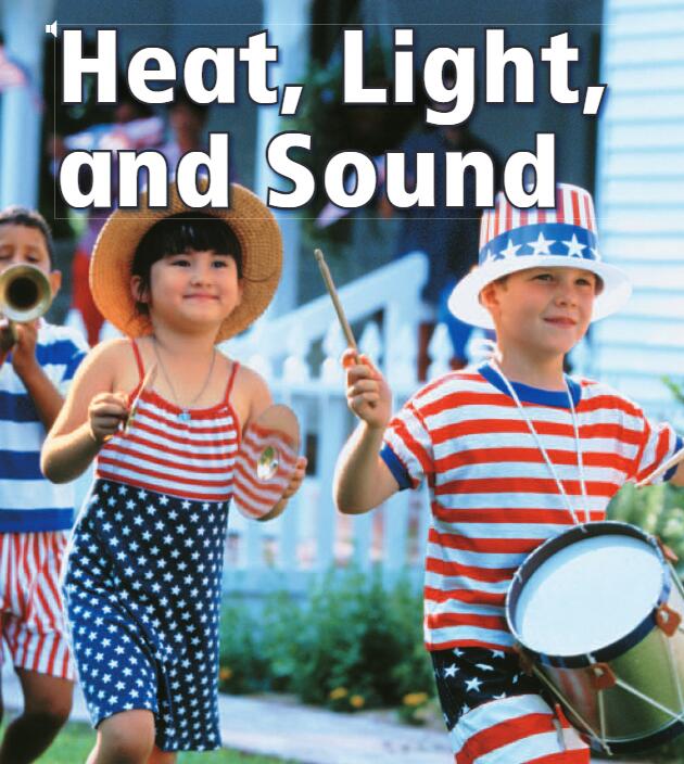 《Heat,Light,and Sound》兒童英語分級讀物pdf資源免費下載