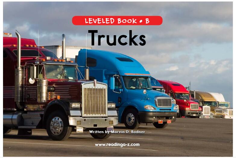 《Trucks》RAZ分級(jí)閱讀英語(yǔ)繪本pdf資源免費(fèi)下載