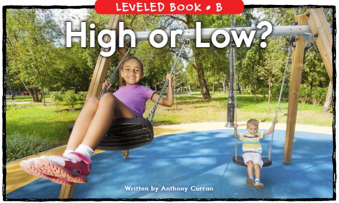 《High or Low》RAZ分級英語繪本pdf資源免費下載