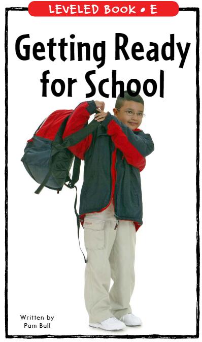 《Getting Ready for School》RAZ分級(jí)繪本pdf資源免費(fèi)下載