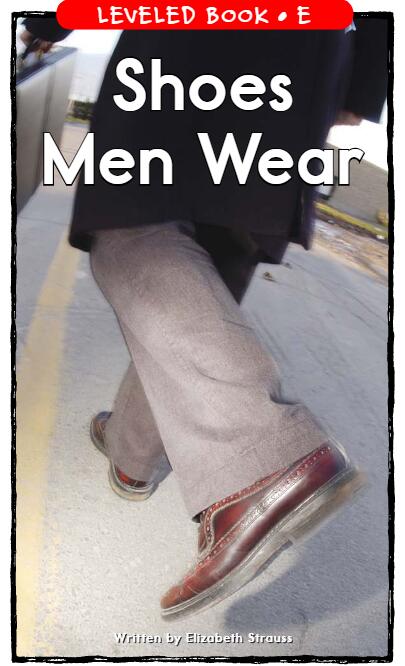 《Shoes Men Wear》RAZ分級(jí)英語(yǔ)繪本pdf資源免費(fèi)下載