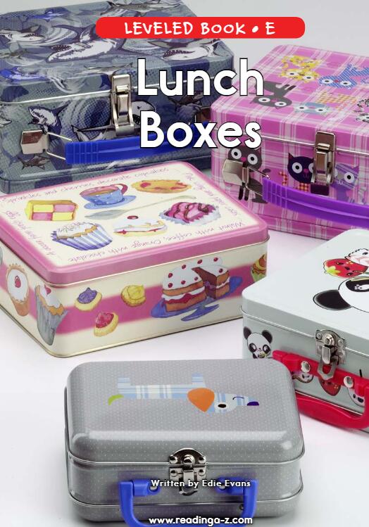 《Lunch Boxes》RAZ分級英語繪本pdf資源免費下載