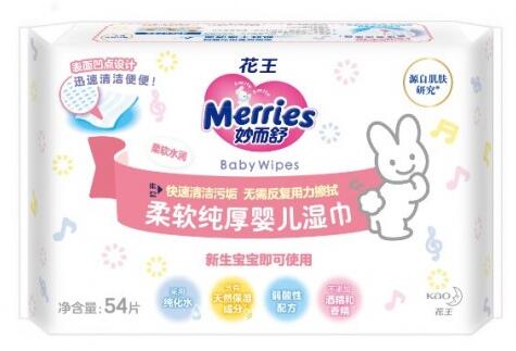“花王妙而舒 柔軟純厚嬰兒濕巾” 煥新上市