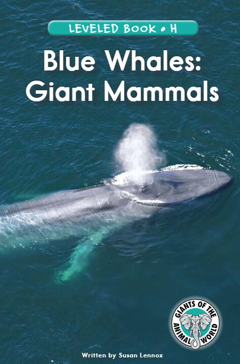 《Blue Whales:Giant Mammals》RAZ分級繪本paf資源免費下載