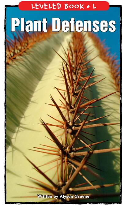 《Plant defenses》RAZ分級(jí)繪本pdf資源免費(fèi)下載