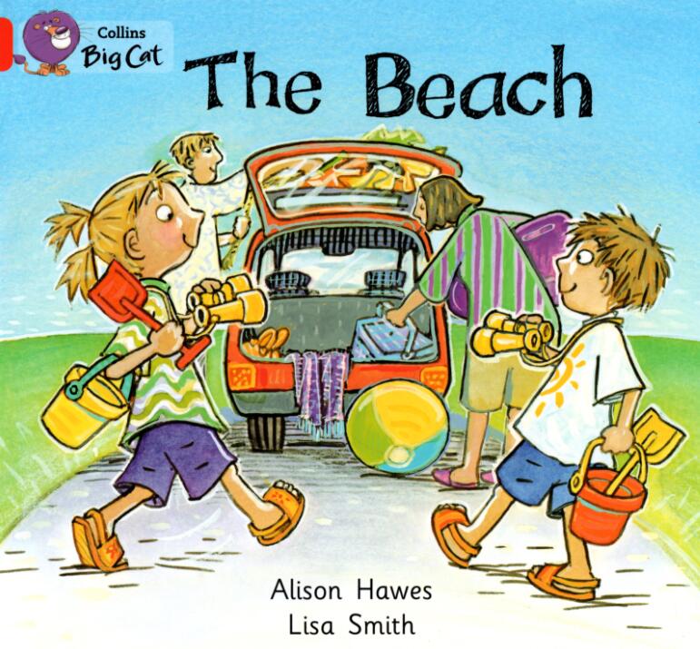 《The Beach》大貓英語分級繪本pdf資源免費下載