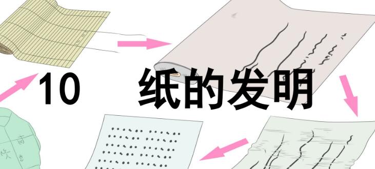 2021年部編版三年級下冊第10課《紙的發明》PPT課件資源免費下載