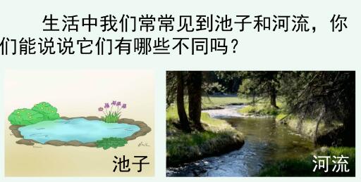 2021年部編版三年級下冊第8課《池子與河流》PPT課件資源免費下載