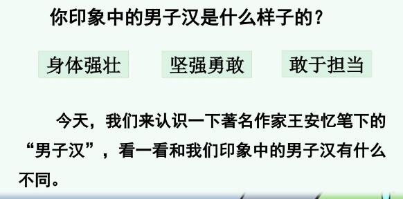 2021年部編版四年級下冊第20課《我們家的男子漢》PPT課件免費下載