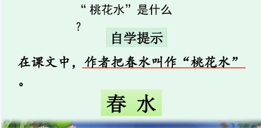 2021年部編版四年級下冊第4課《三月桃花水》PPT課件資源免費下載