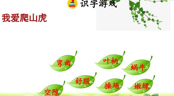 四年級上冊第10課《爬山虎的腳》PPT課件百度網盤資源免費下載