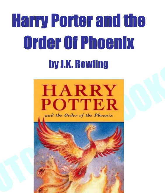 哈利波特與鳳凰社小說英文版電子書PDF百度網盤資源免費下載