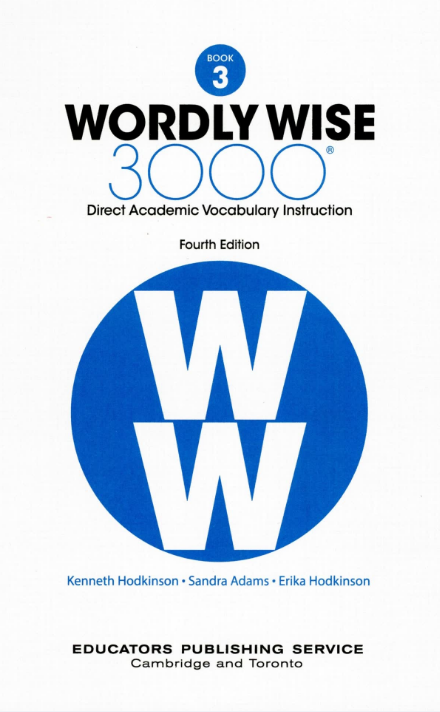 Wordly Wise 3000 book3教材/訓練冊/答案PDF+音頻百度網盤免費下載