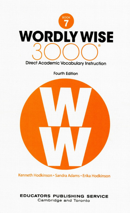 Wordly Wise 3000 book7教材/訓(xùn)練冊(cè)/答案PDF+音頻百度網(wǎng)盤(pán)免費(fèi)下載