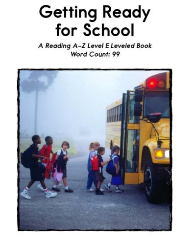 《Getting Ready for School》英語繪本pdf資源免費下載