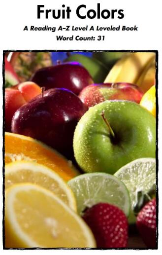 《Fruit Colors》繪本翻譯及pdf版百度網(wǎng)盤資源下載