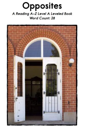 《Opposites》繪本翻譯及pdf電子版資源下載