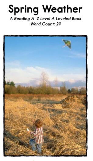 《Spring Weather》繪本中文翻譯及pdf資源下載