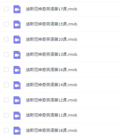 迪士尼神奇英語1-32集全套視頻百度網(wǎng)盤資源下載