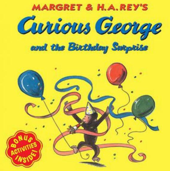 《Curious George and the Birthday Surprise》pdf+mp3資源下載