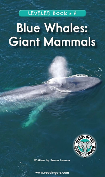 Blue Whales: Giant Mammals英語繪本電子檔+音頻百度網盤免費下載