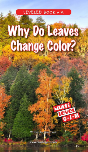 Why Do Leaves Change Color繪本PDF+音頻百度網盤免費下載