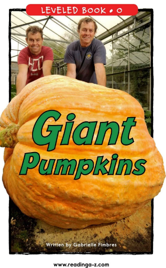 Giant Pumpkins繪本PDF+音頻百度網盤免費下載