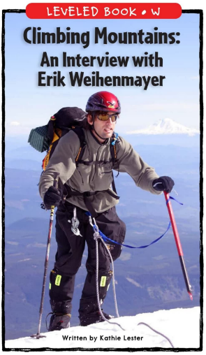 Climbing Mountains An Interview with Erik Weihenmayer繪本PDF+音頻百度網(wǎng)盤免費(fèi)下載