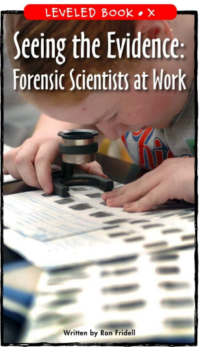 raz x級閱讀Seeing the Evidence Forensic Scientists at Work繪本PDF+音頻百度網(wǎng)盤免費下載