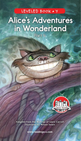 raz Y級閱讀Alice's Adventures in Wonderland (Part 4)繪本PDF+音頻百度網盤免費下載