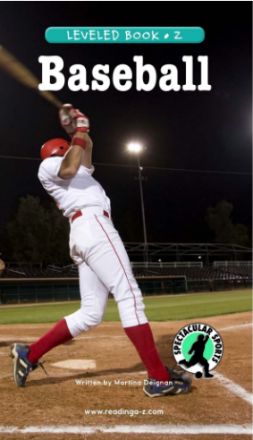 raz Z級閱讀Baseball繪本PDF+音頻資源免費下載