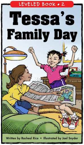 raz Z級閱讀Tessa's Family Day繪本PDF+音頻資源免費下載