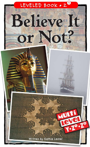 raz Z1級閱讀Believe It or Not繪本PDF+音頻資源免費下載